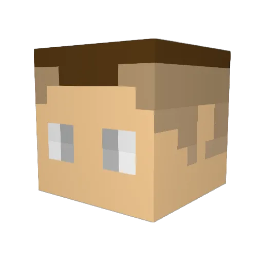 Baumi028 Minecraft avatar head, 3D render