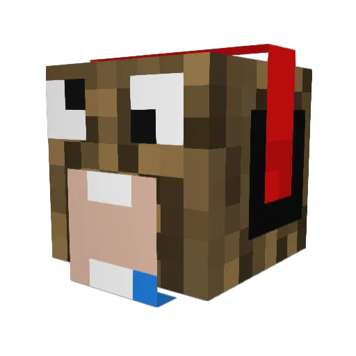 BaumschubserHD Minecraft avatar head, 3D render