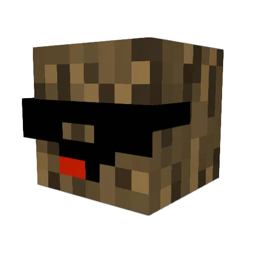 BaumschulVerweis Minecraft avatar head, 3D render