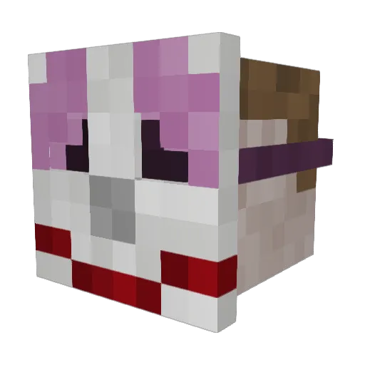 Baumstamm37 Minecraft avatar head, 3D render