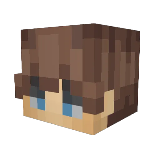Baumstumpf77 Minecraft avatar head, 3D render