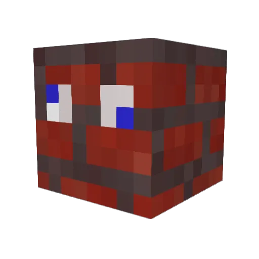 Baustein11 Minecraft avatar head, 3D render