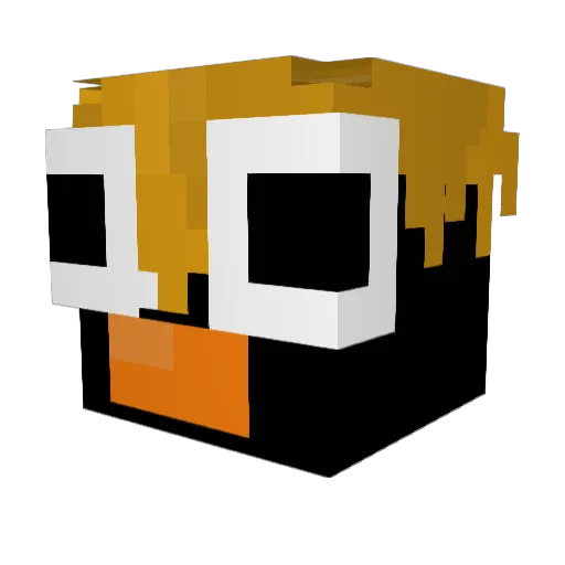 Baustelle41 Minecraft avatar head, 3D render