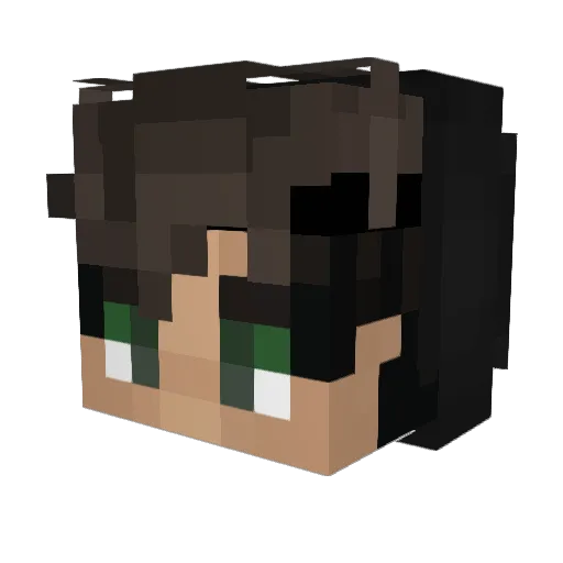 Bausuchti Minecraft avatar head, 3D render