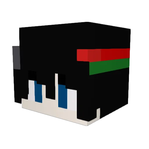 BautiBg Minecraft avatar head, 3D render