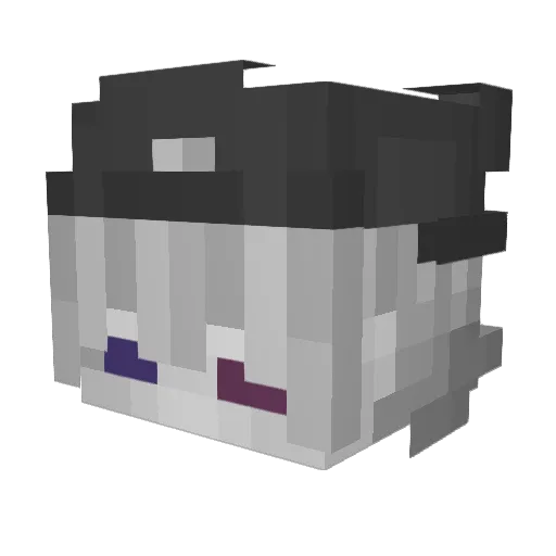 Bautzener Minecraft avatar head, 3D render