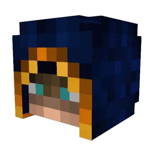 Baverstock Minecraft avatar head, 3D render