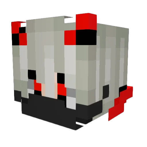 Bavey_ Minecraft avatar head, 3D render