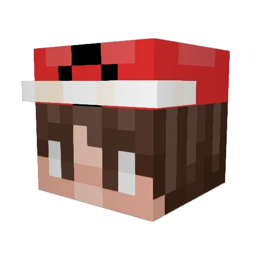 Bavgate Minecraft avatar head, 3D render