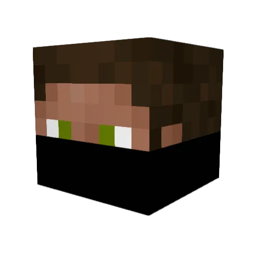 Bavid_OO7 Minecraft avatar head, 3D render