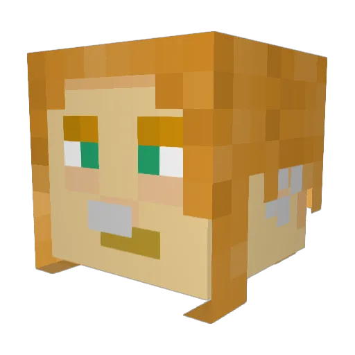 Bavie_930 Minecraft avatar head, 3D render