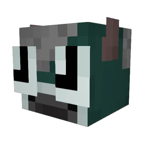 Bavokor Minecraft avatar head, 3D render