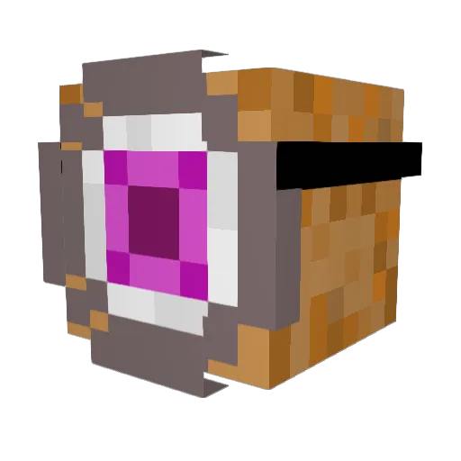 Bawbanka Minecraft avatar head, 3D render