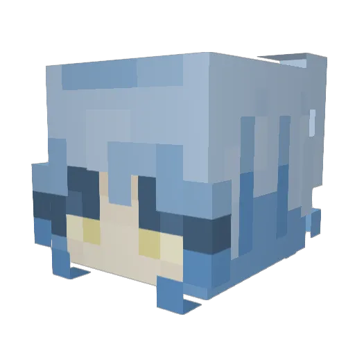 Bawi_ Minecraft avatar head, 3D render