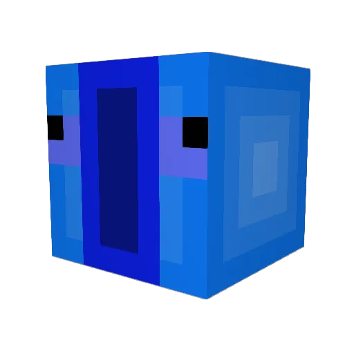Bawk8 Minecraft avatar head, 3D render