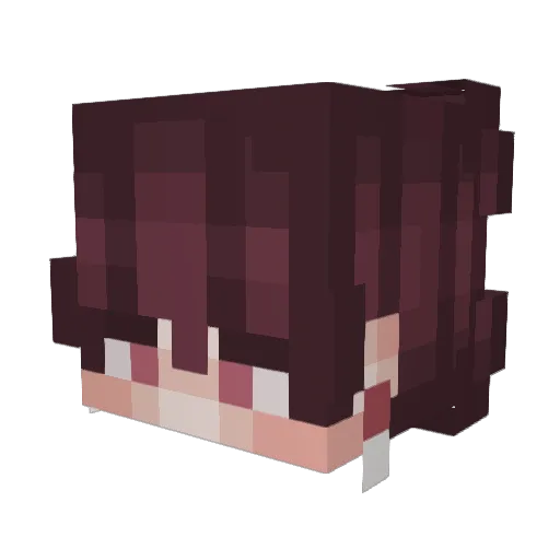 Bawyerkong Minecraft avatar head, 3D render