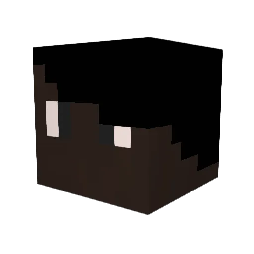Baxid Minecraft avatar head, 3D render