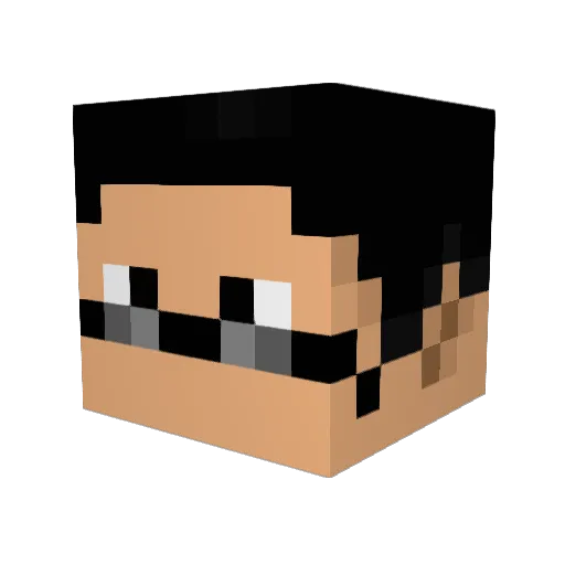 Baxx15 Minecraft avatar head, 3D render