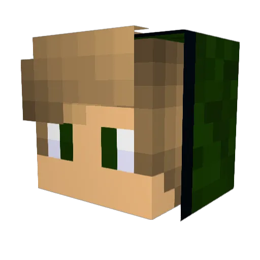 BayBugra Minecraft avatar head, 3D render