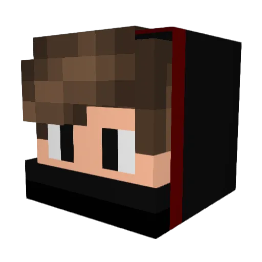 BayJacksoN Minecraft avatar head, 3D render