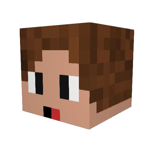 BayKaos Minecraft avatar head, 3D render