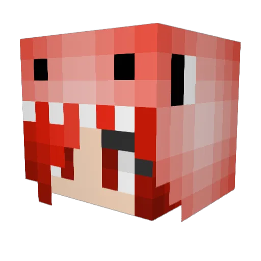 BayOrdek Minecraft avatar head, 3D render