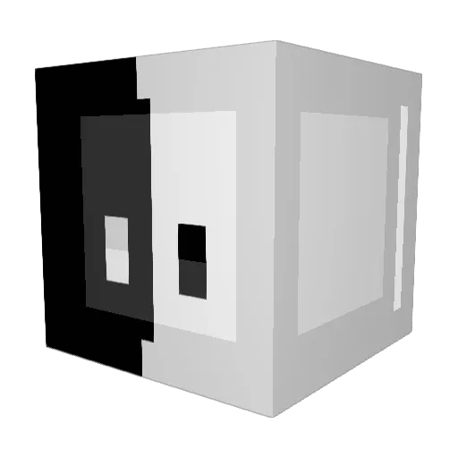 BaySnow Minecraft avatar head, 3D render