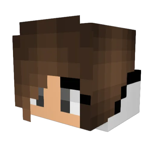 BayTobiano Minecraft avatar head, 3D render