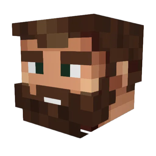 BayTox Minecraft avatar head, 3D render