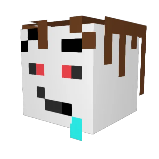 BayanJN Minecraft avatar head, 3D render