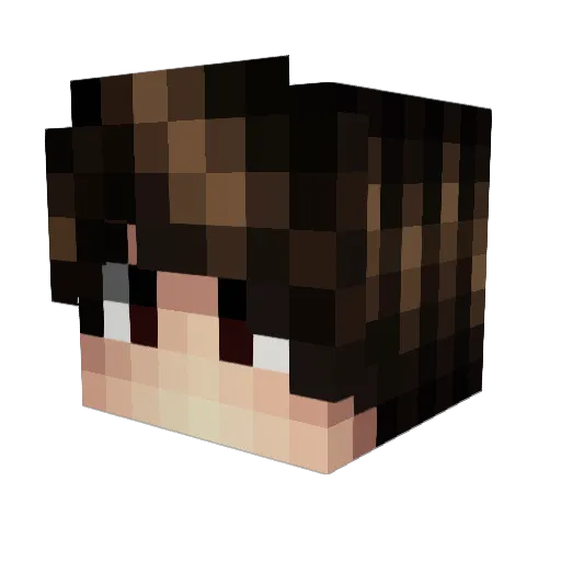 Bayanos Minecraft avatar head, 3D render