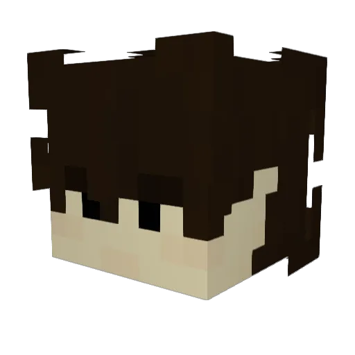 Baydraegn Minecraft avatar head, 3D render