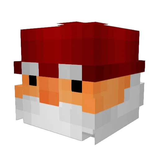 Bayerhuber Minecraft avatar head, 3D render