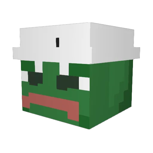 Bayernoli Minecraft avatar head, 3D render