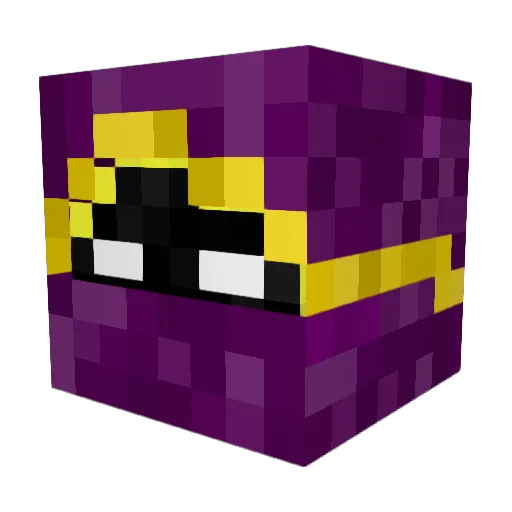 Baygazz Minecraft avatar head, 3D render