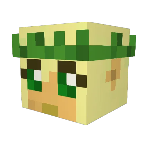 Bayley512 Minecraft avatar head, 3D render