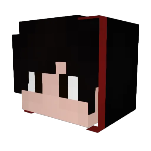 Baylon Minecraft avatar head, 3D render