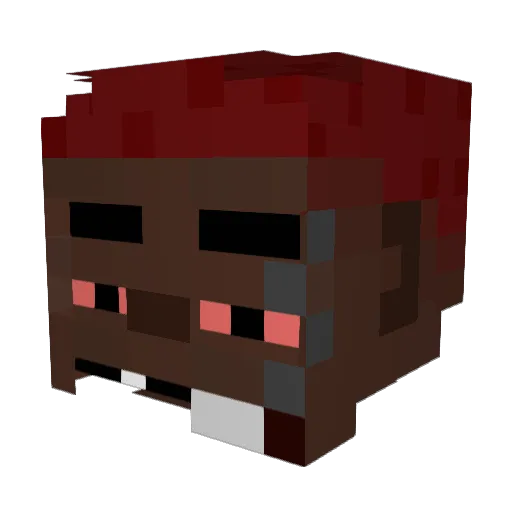 Baylor_God Minecraft avatar head, 3D render