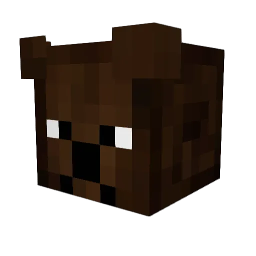 Baylx Minecraft avatar head, 3D render