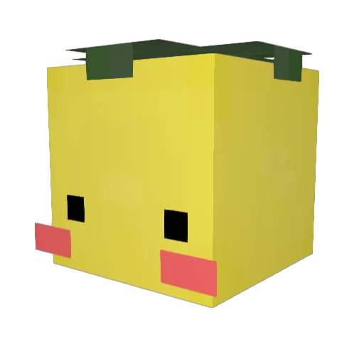 Baymond Minecraft avatar head, 3D render