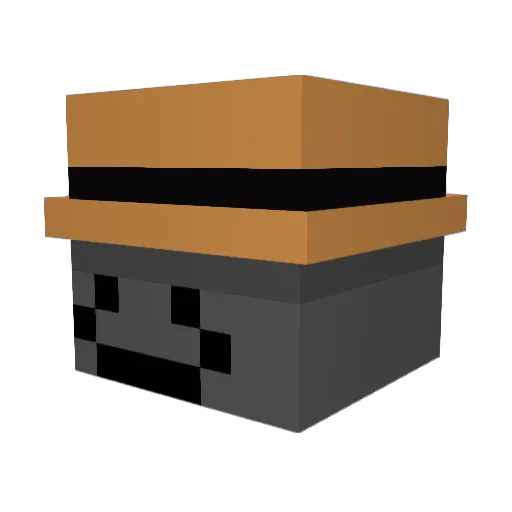 Bayovar Minecraft avatar head, 3D render