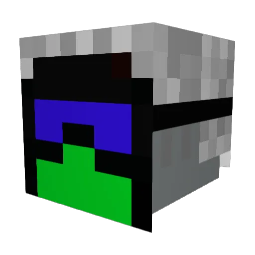 Bayrol Minecraft avatar head, 3D render