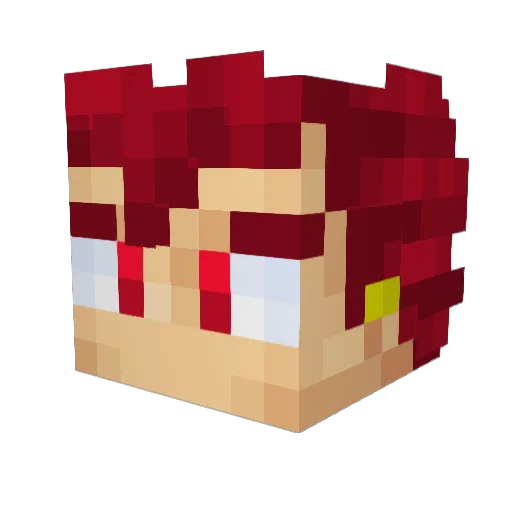 BayronG_74 Minecraft avatar head, 3D render