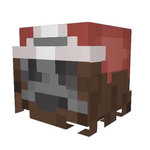 Bayrone68 Minecraft avatar head, 3D render