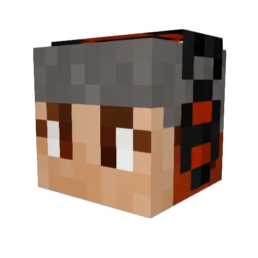 Baz88 Minecraft avatar head, 3D render