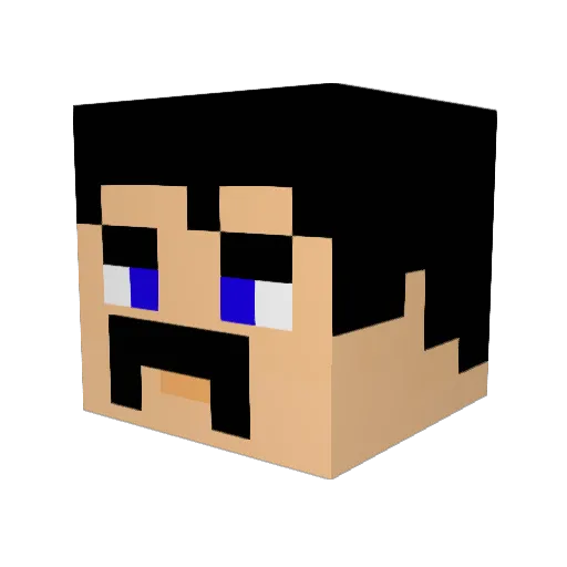 Baz_on_crak Minecraft avatar head, 3D render