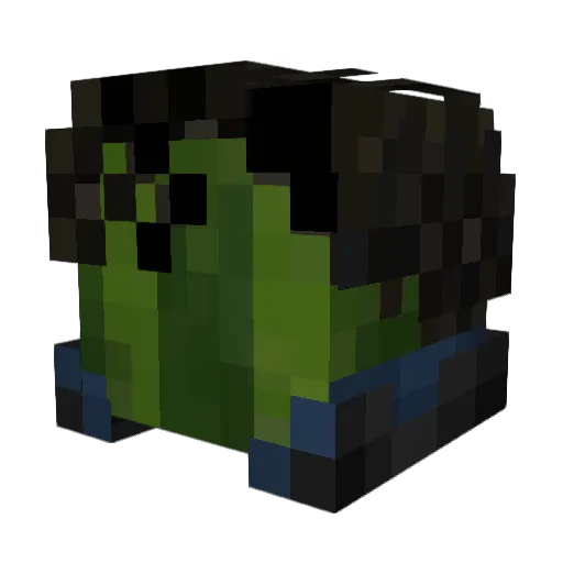 BazaltF4 Minecraft avatar head, 3D render
