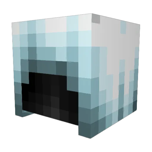 Bazeir Minecraft avatar head, 3D render