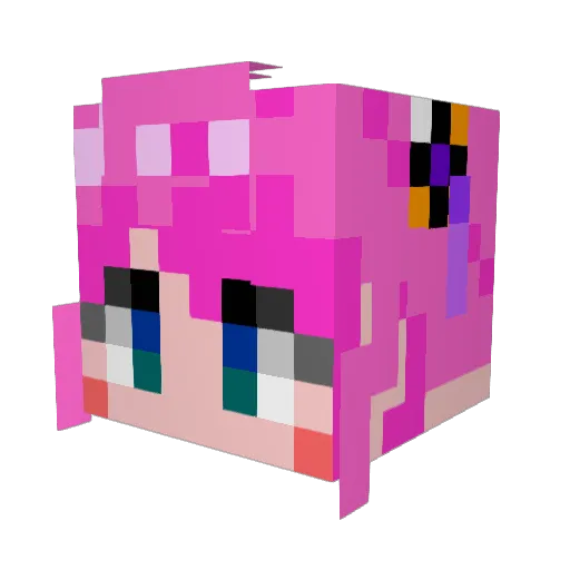 Bazen01 Minecraft avatar head, 3D render