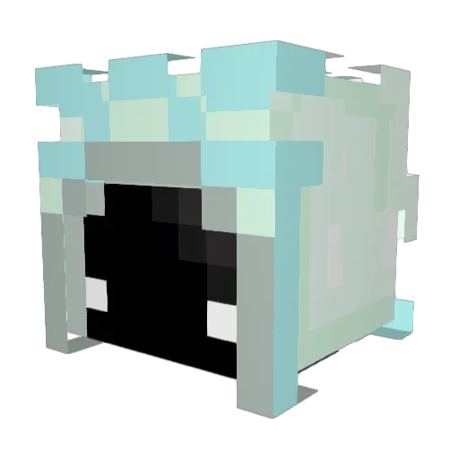 Bazibastra Minecraft avatar head, 3D render